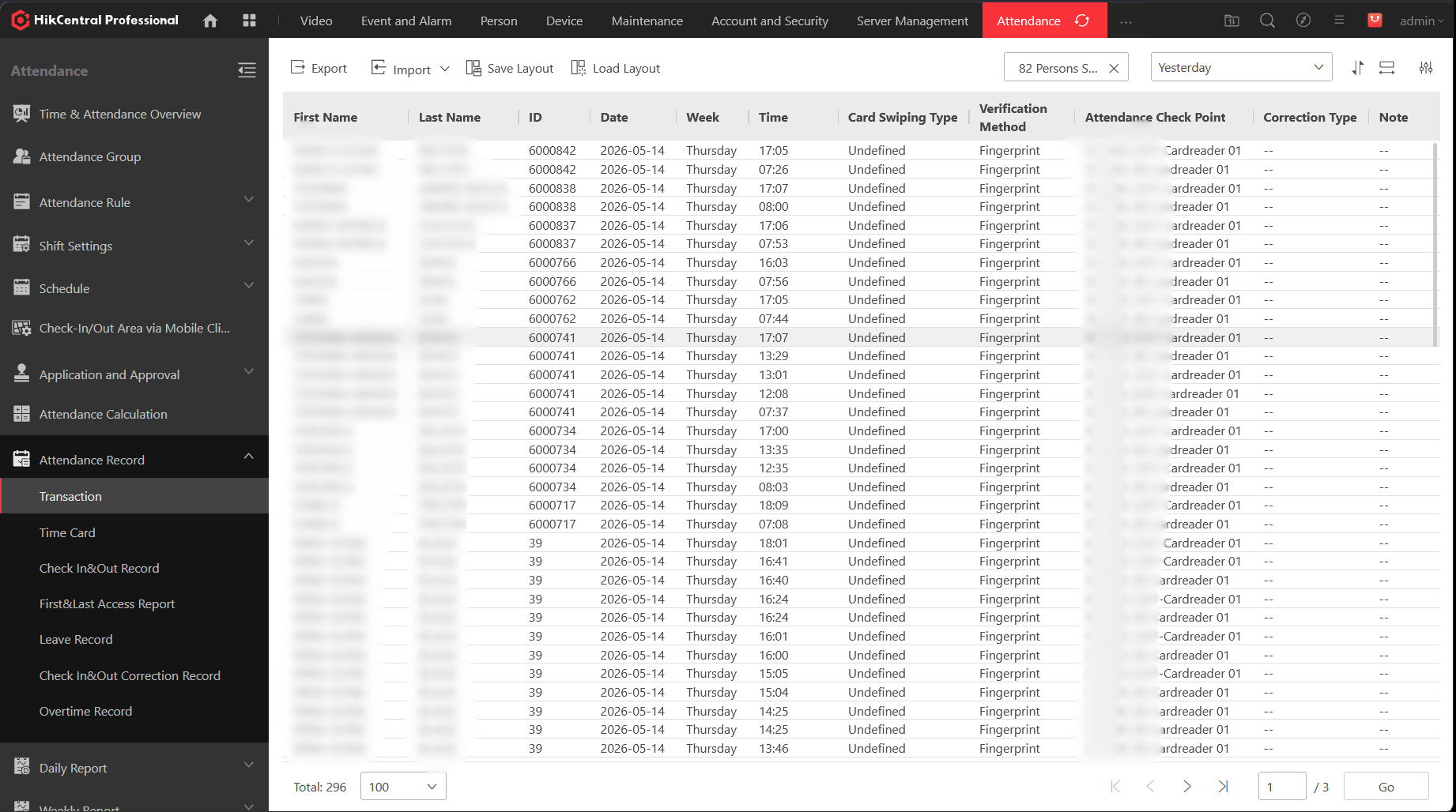 Transaction Log